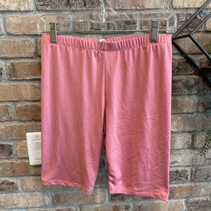 Pink biker shorts
